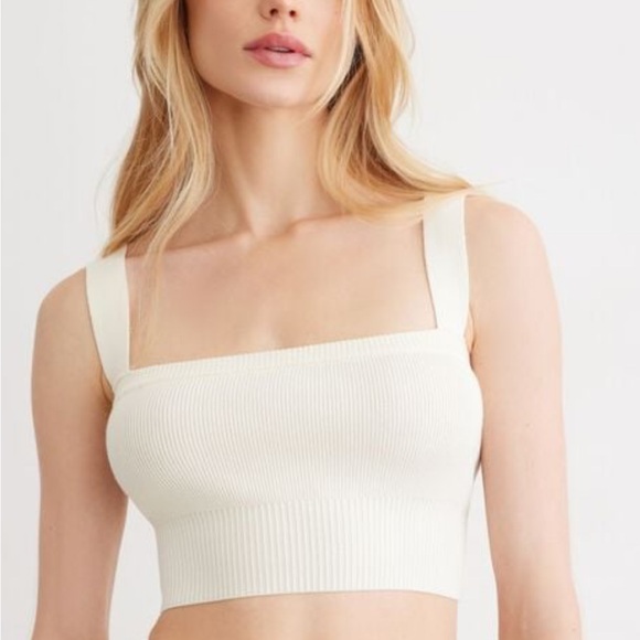 Cropped Ivory Knit Top - Picture 4 of 7